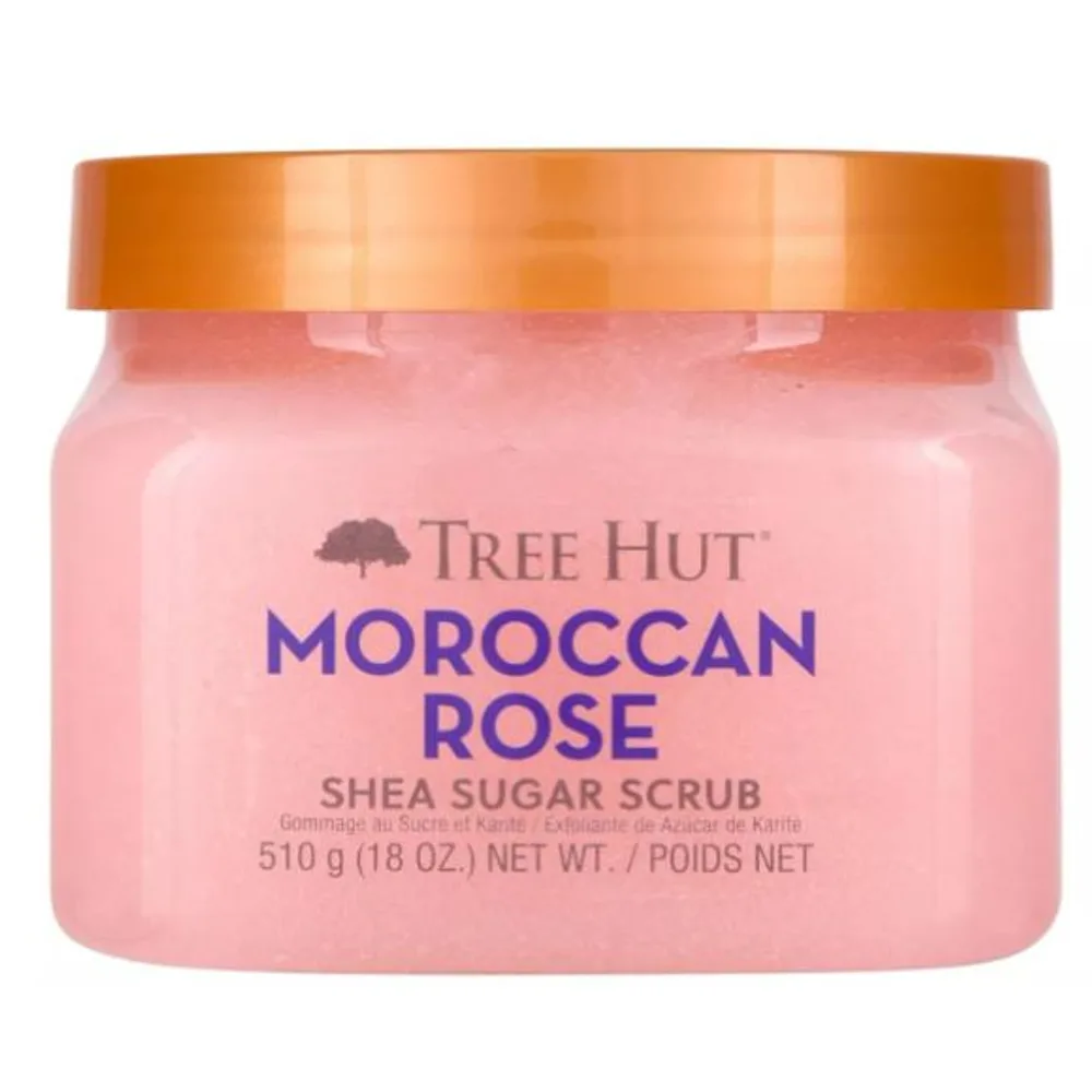 Tree Hut Moroccan Rose Body Scrub, Exfoliating Sugar Scrub, Vegan