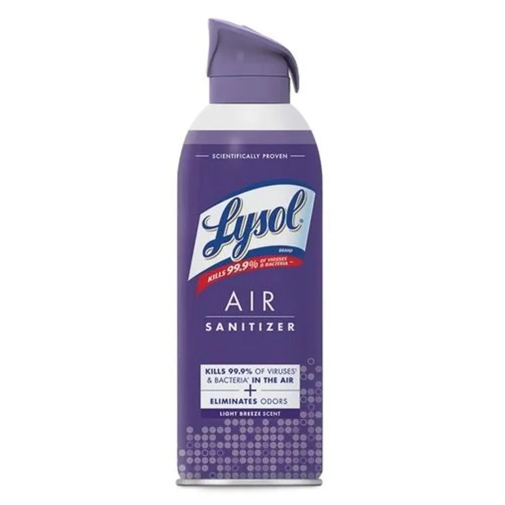 Lysol Air Sanitizer Spray for Air Sanitization and Bacterial Odor Elimination