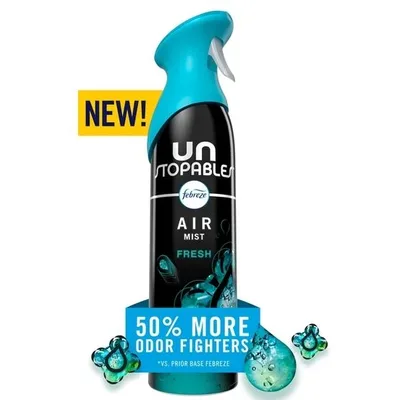 Febreze Air Mist Air Freshener Spray, Unstopables Fresh Scent