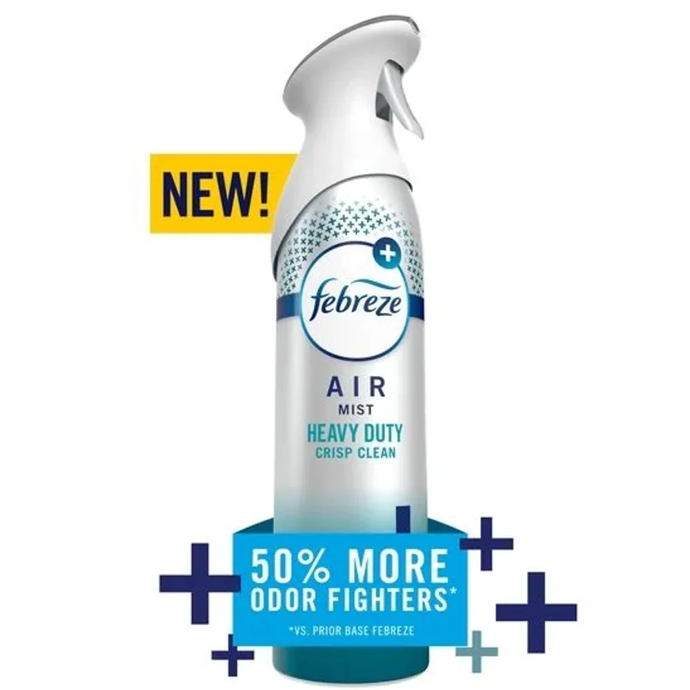 Febreze Air Mist Air Freshener Spray, Heavy Duty Crisp Clean