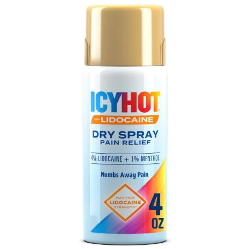 Icy Hot Lidocaine Pain Relief Dry Spray