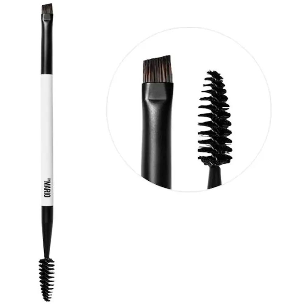 MAKEUP BY MARIO E7 Dual-Ended Eyebrow Brush