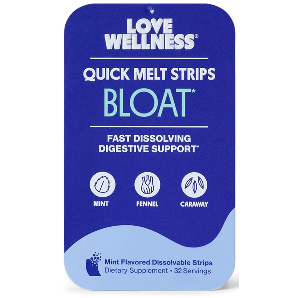 Love Wellness Bloat Quick Melt Strips