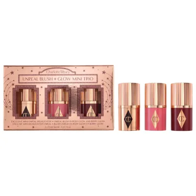 Charlotte Tilbury Mini Unreal Blush + Glow Trio - Edição Limitada