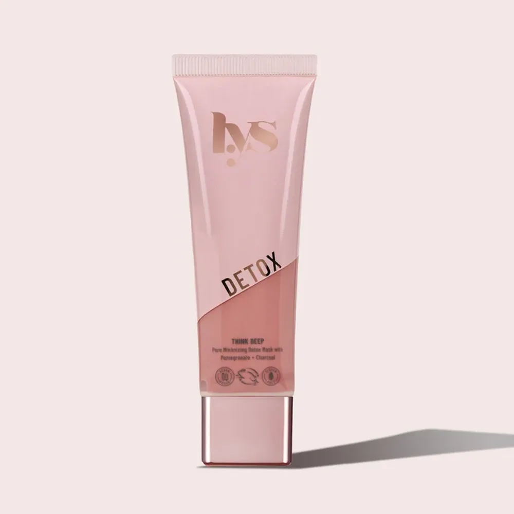 LYS Beauty THINK DEEP PORE MINIMIZING DETOX MASK WITH POMEGRANATE + CHARCOAL