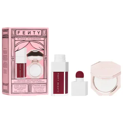 Fenty Beauty by Rihanna Blushin' In Diamonds Liquid Blush + Highlighter Duo​ Makeup Gift Set
