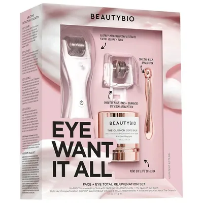 BeautyBio Eye Want It All Face + Eye Microneedling Set