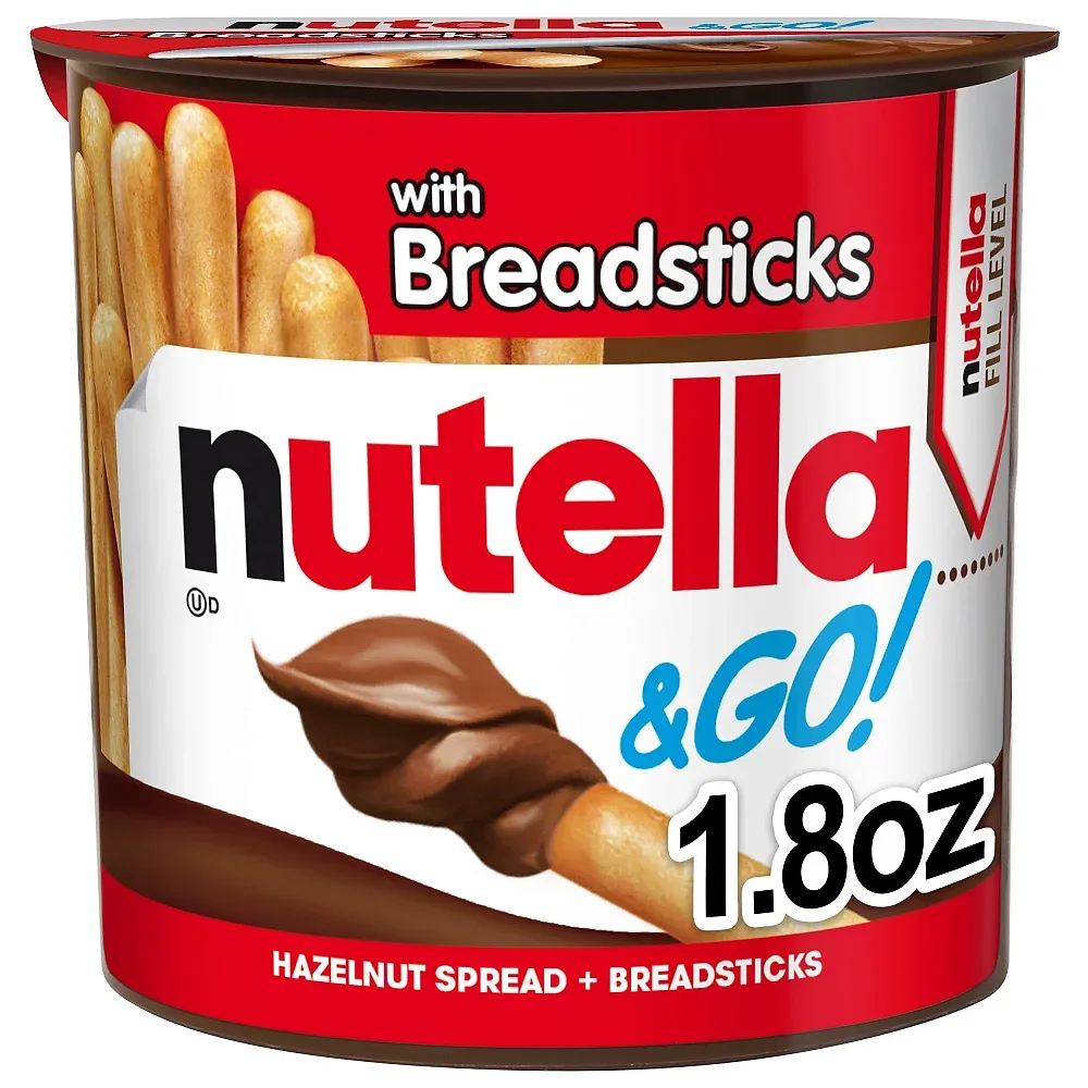 Nutella & GO! Hazelnut and Cocoa Spread with Breadsticks, Snack Cup