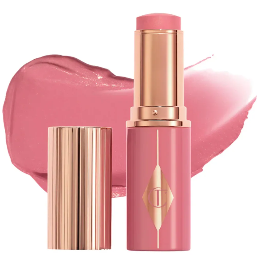 Charlotte Tilbury Unreal Lip + Cheek Glow Blush Stick with Hyaluronic Acid