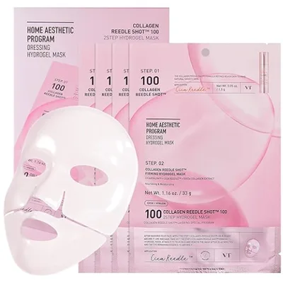 VT COSMETICS Collagen Reedle Shot 100 2-Step Hydrogel Mask