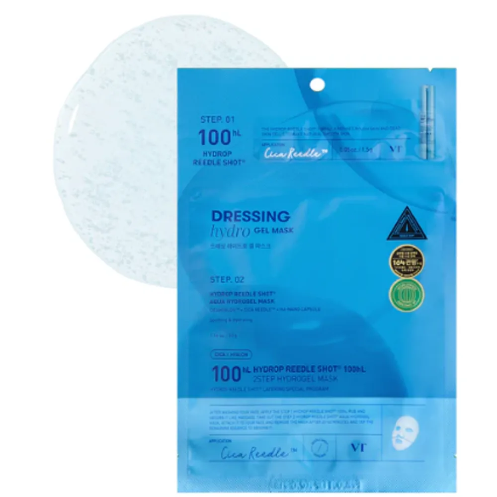 VT COSMETICS Hydrop Reedle Shot 100hl 2-Step Hydrogel Mask