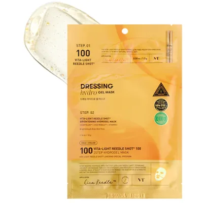 VT COSMETICS Vita-Light Reedle Shot 100 2-Step Hydrogel Mask