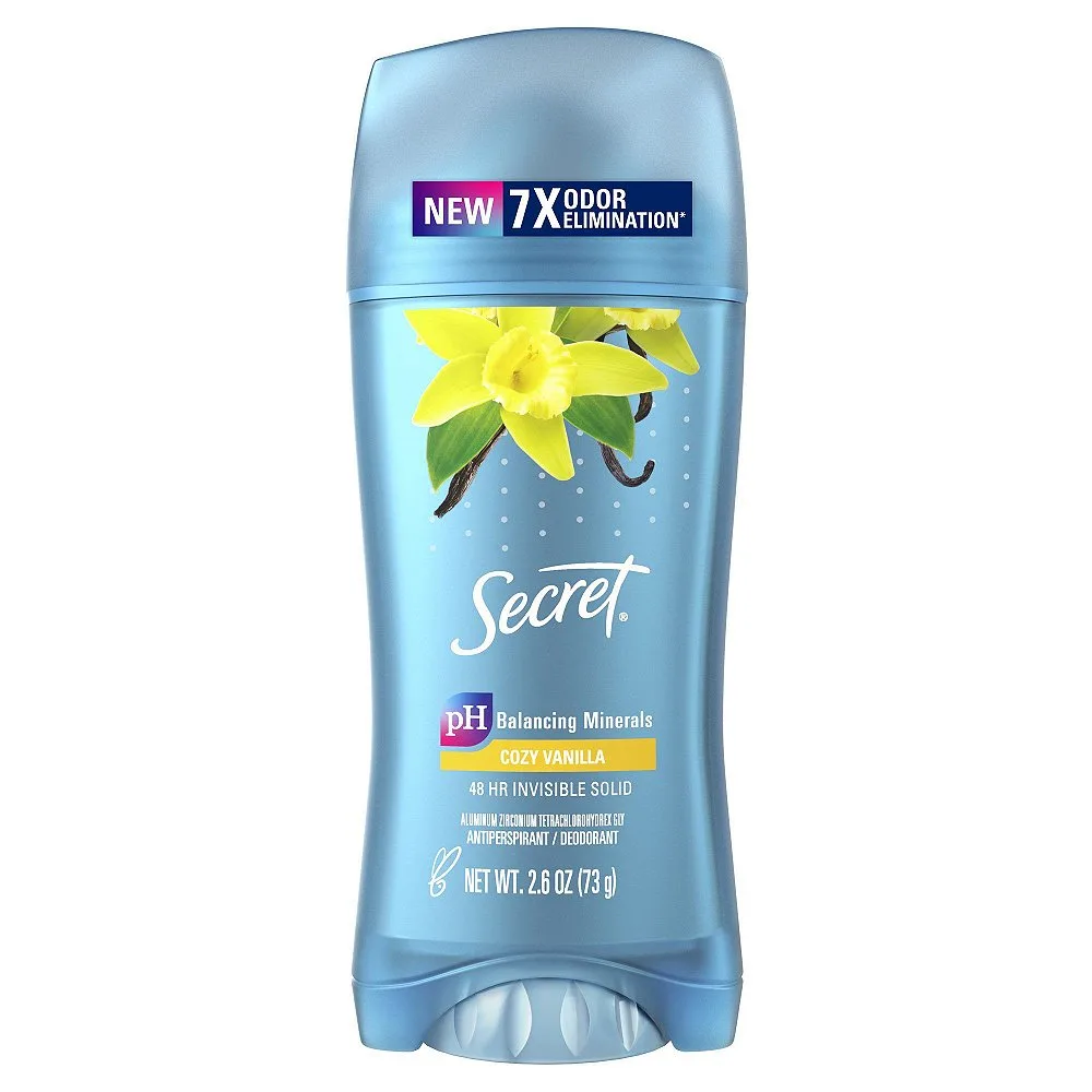 Secret Fresh Antiperspirant and Deodorant Invisible Solid Cozy Vanilla